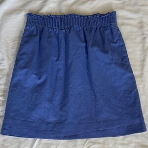 J.Crew Periwinkle Blue Mini Skirt Elastic Waist Pockets Like New